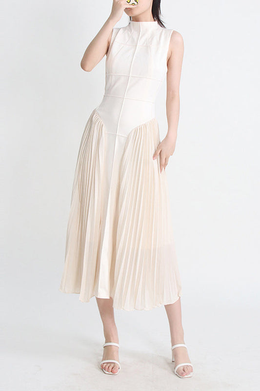 Amira Highend Sleeveless Pleated Dress