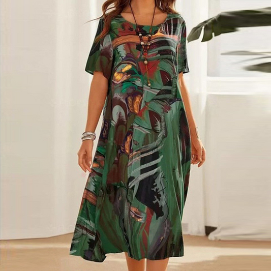 Abigailâ„¢ - Comfy Printed Dress