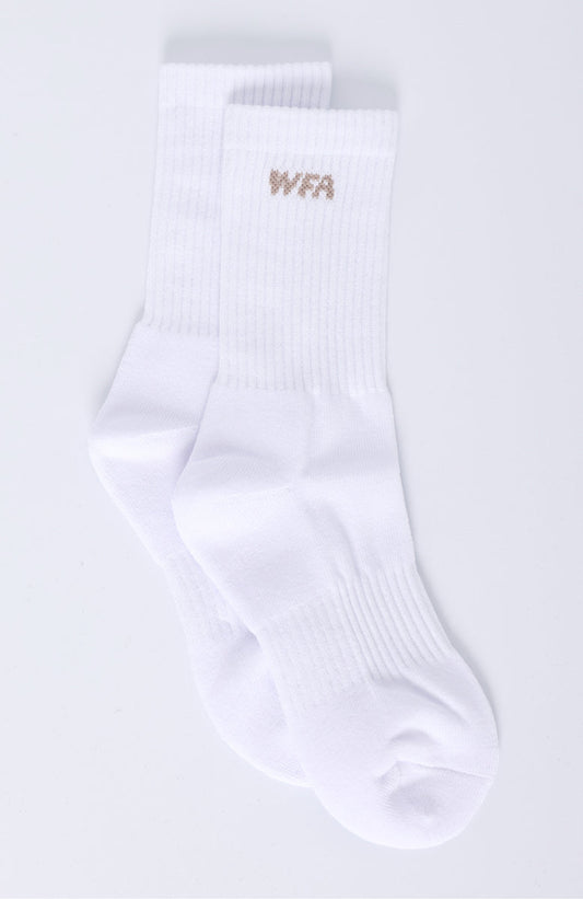 WFA Socks White/Taupe