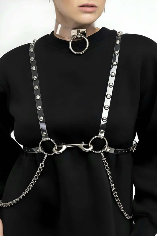 Stylish - Transparent Belt and Choker Set