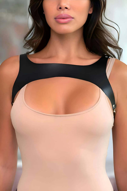 T-Shirt, Shirt Belt Stylish Leather Dress Belt - sexy harness