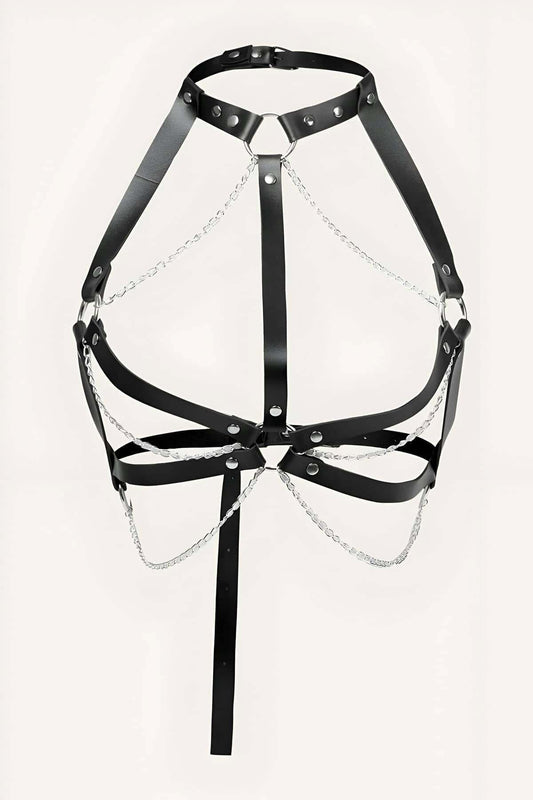 Sexy Chest Harness With Chain