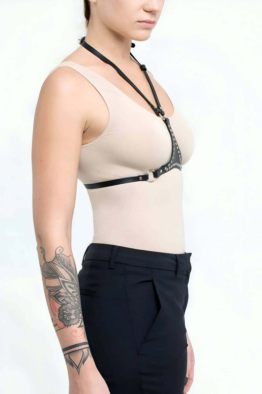 Leather Accessory on Dress, Leather Accessory on T-shirt