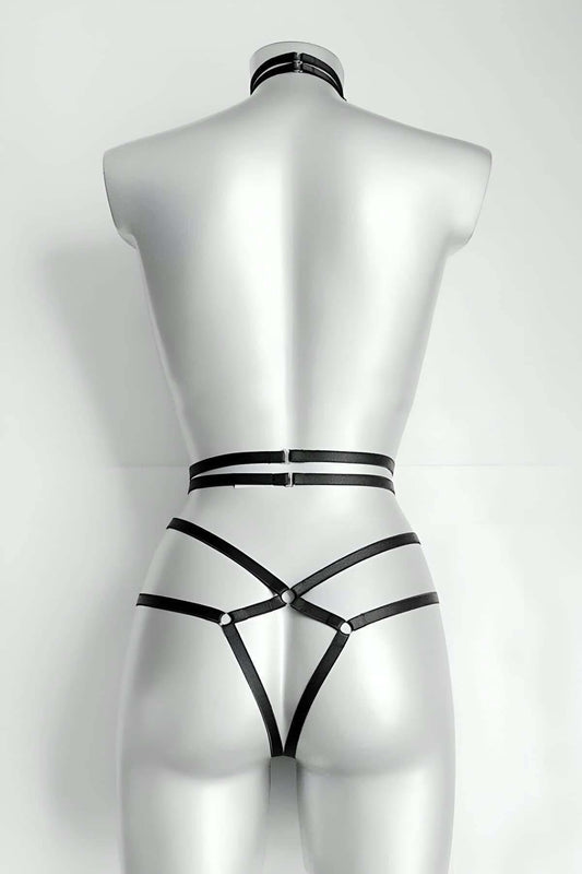 Sexy Open Crotch Garter Harness