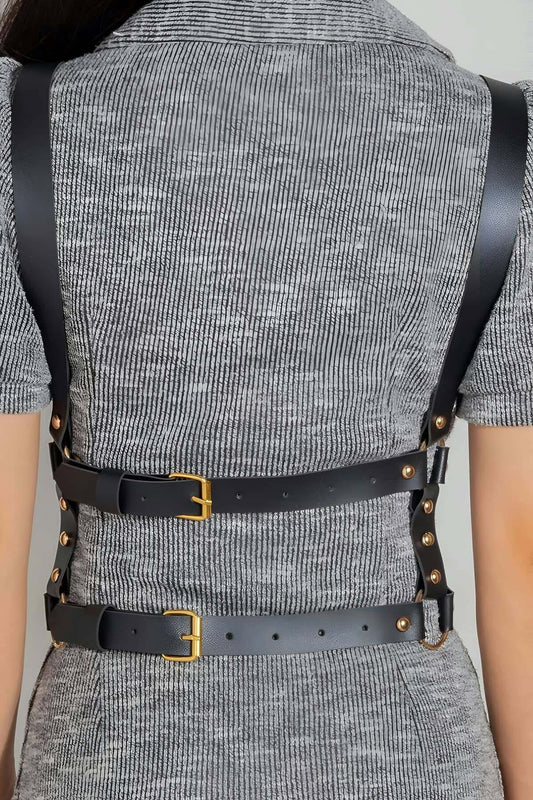 Sexy Leather Breast Harness