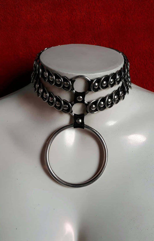 Rubber Choker - Rubber Leash Harness - Handmade Rubber Choker