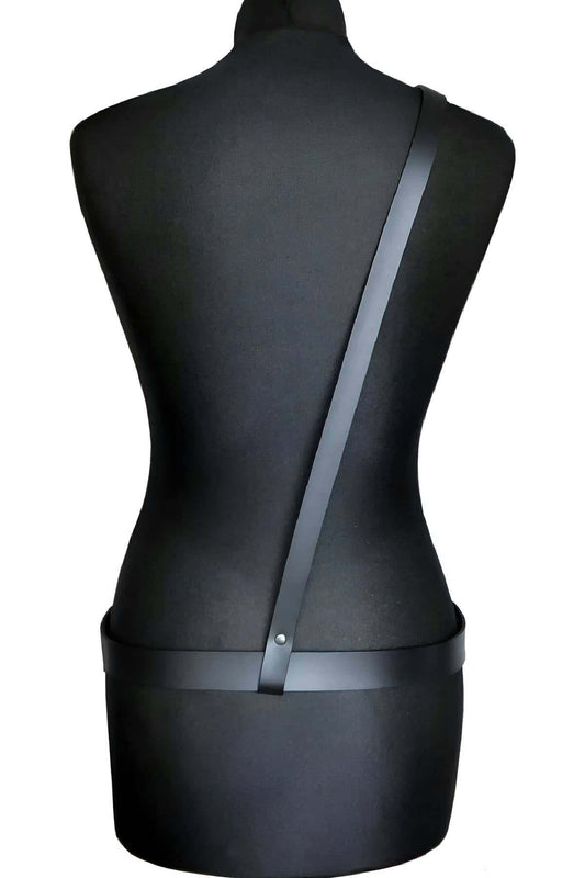 Single Shoulder Tie Waist Belt Harness