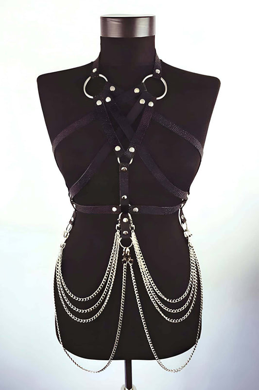 Special Production Leather Model - leather strapon harness