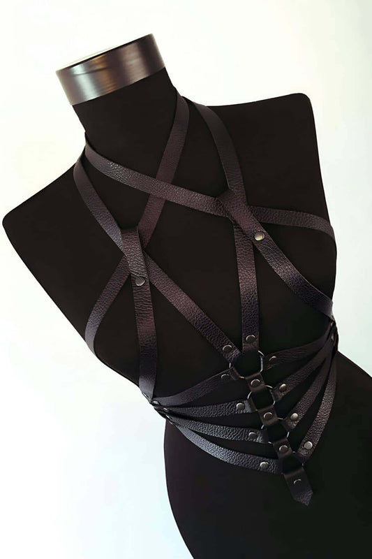 Special Production Leather Model - sexy body harness