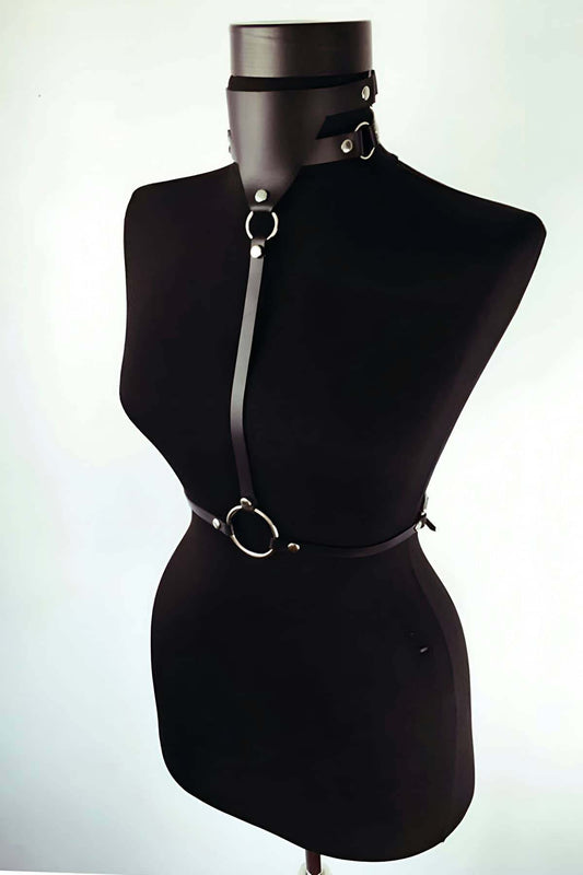 Special Production Leather Model - leather harness women