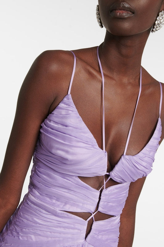 Ruched Cutout Maxi Dress