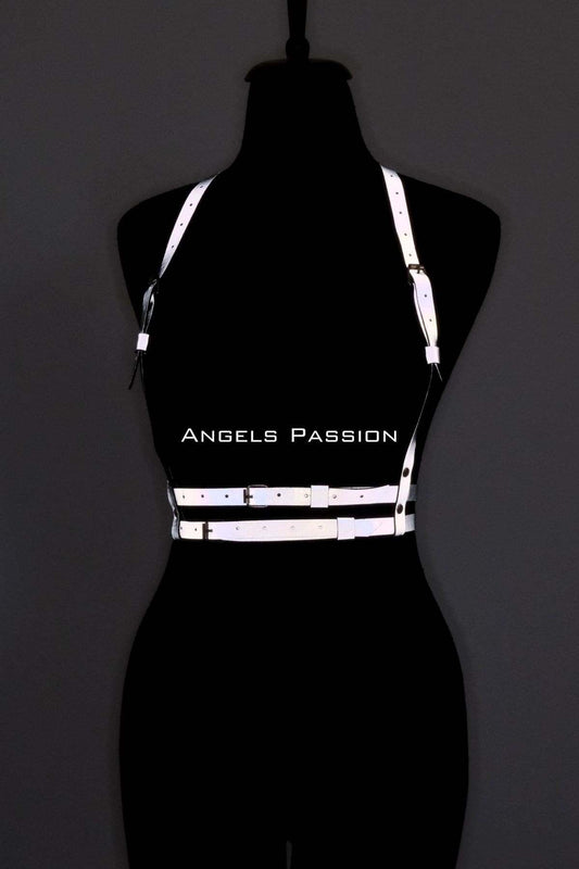 Reflective in the Dark - Reflective Chest Harness, Party Harness, Dress Accessory