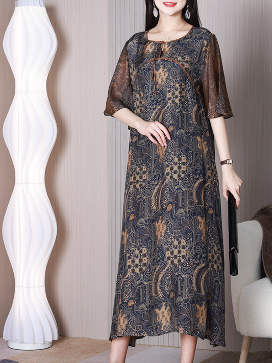 Ever-Pretty Round Neck A-line Dress