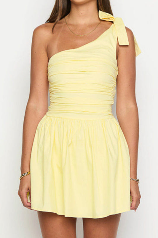 Luther Yellow Mini Dress