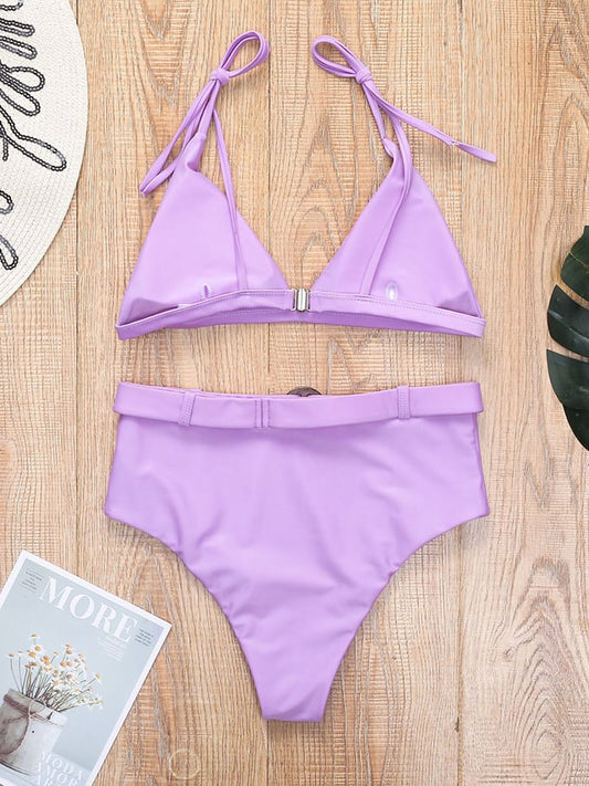 Romantic High-Waist Bikini – Vintage Chic