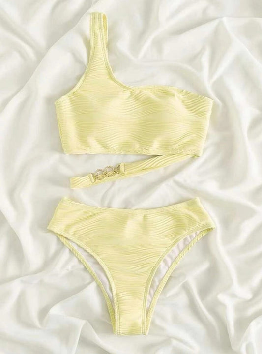 Elegant Cut-Out Bikini – Halter Luxe