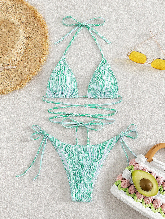 Minimalist Triangle Bikini – Crisscross Style