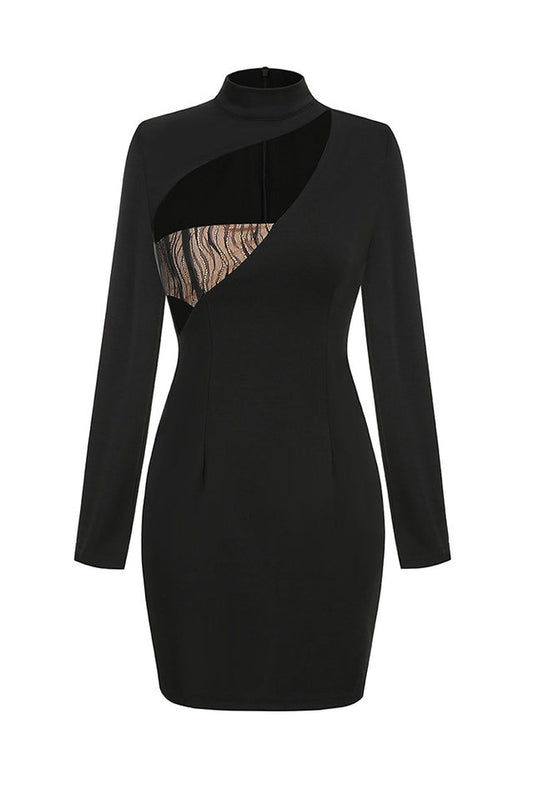 Rora Lace Cutout Mini Dress