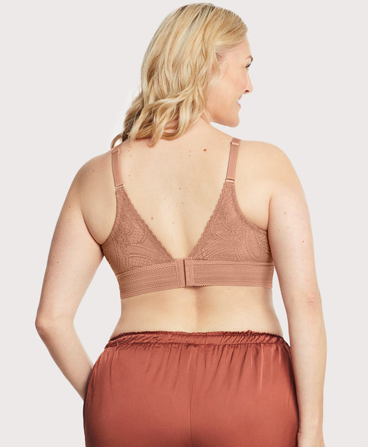 Bramour Gramercy Luxe Lace Bralette Cappuccino