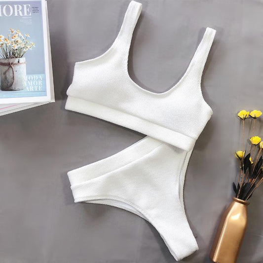 Allure Strappy Swimsuit – Halter Luxe