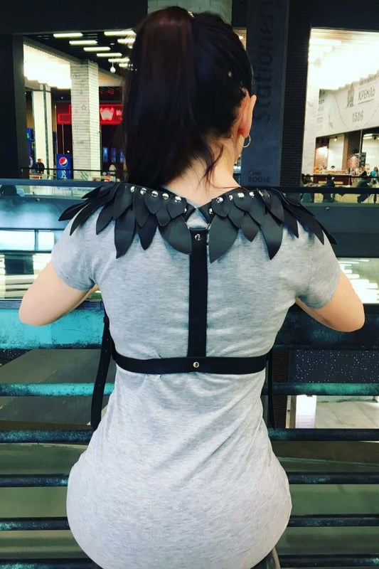 Shoulder Piece Wing Leather Harness