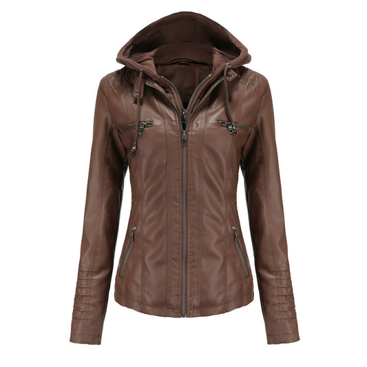 Flora Women’s Trendy Hooded Zip-up Jacket