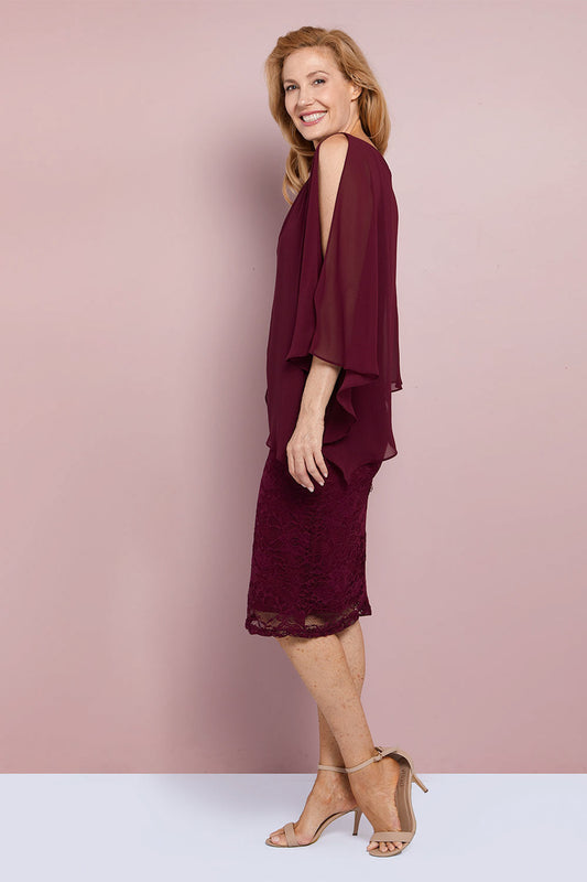 Abigail Dress - Wine