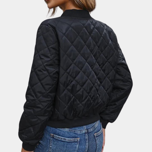 Premier Women's Jacket | Quilted, Zip Front, Bomber Style