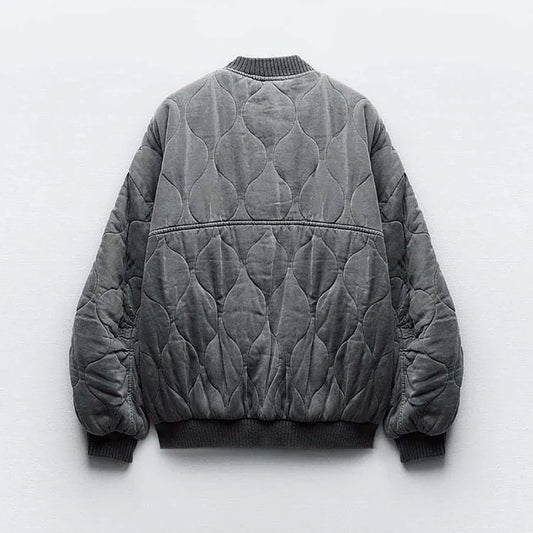 Elite Women's Jacket | Quilted, Oversized, Bomber Style
