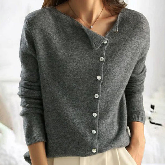 Bliss Women’s Relaxed Fit Winter Button Front Cardigan