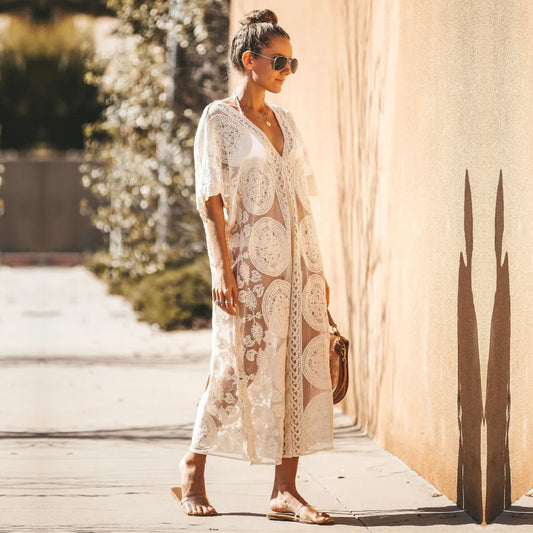 Lace Kaftan Vacation Wrap