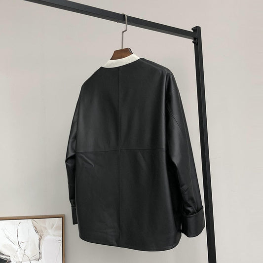 Needed Me Faux Leather Polished Jacket