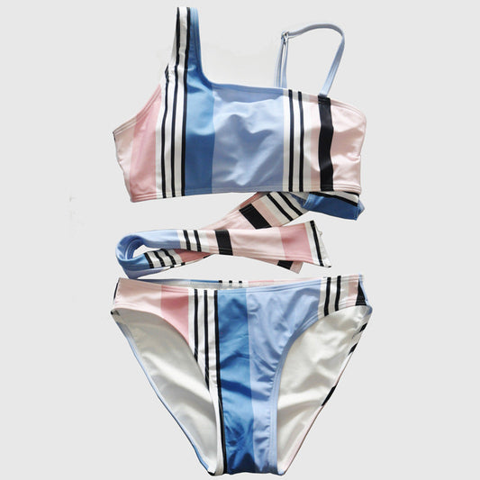 Bold High-Waist Bikini – Midnight Swim