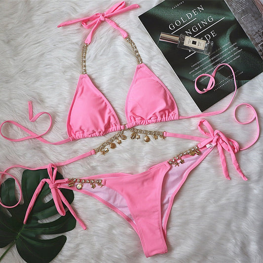 Bold Strappy Swimsuit – Crisscross Style