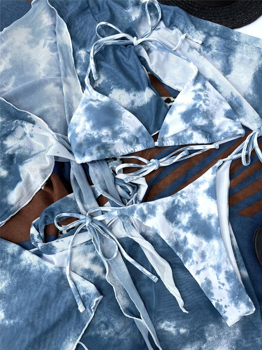 Boho Strappy Swimsuit – Midnight Swim