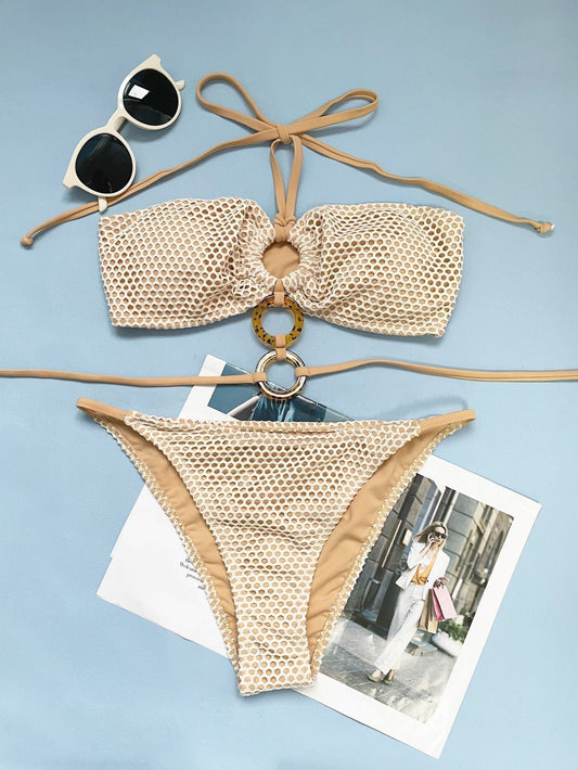 Luxe Cut-Out Bikini – Vintage Chic