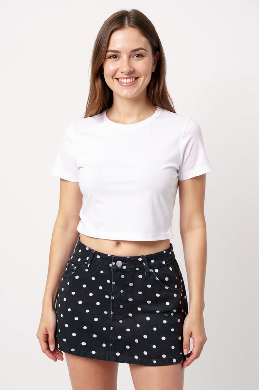 Polka Dot Mini Skirt