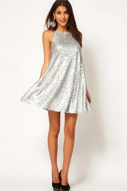 Silver Gatsby Dress