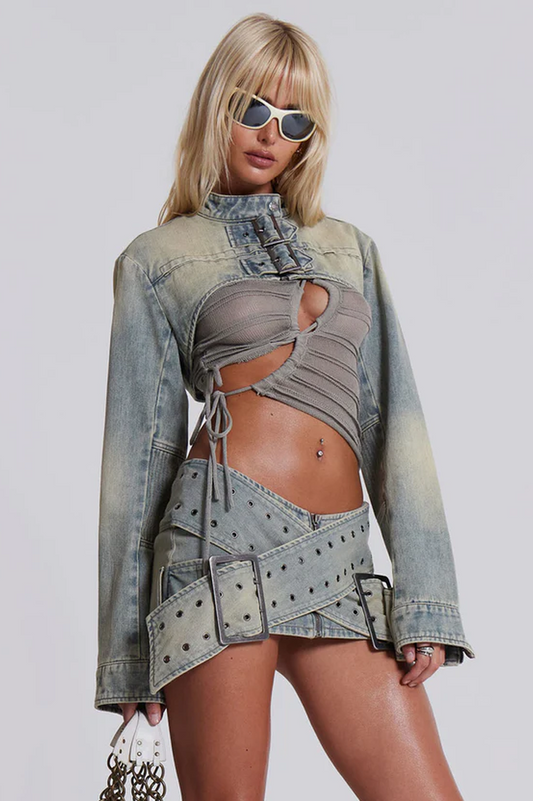 Denim Assassin Micro Mini Skirt