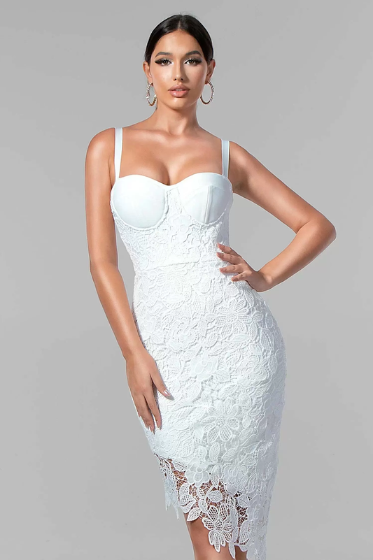 Secret Love Lace Bandage Bustier Dress