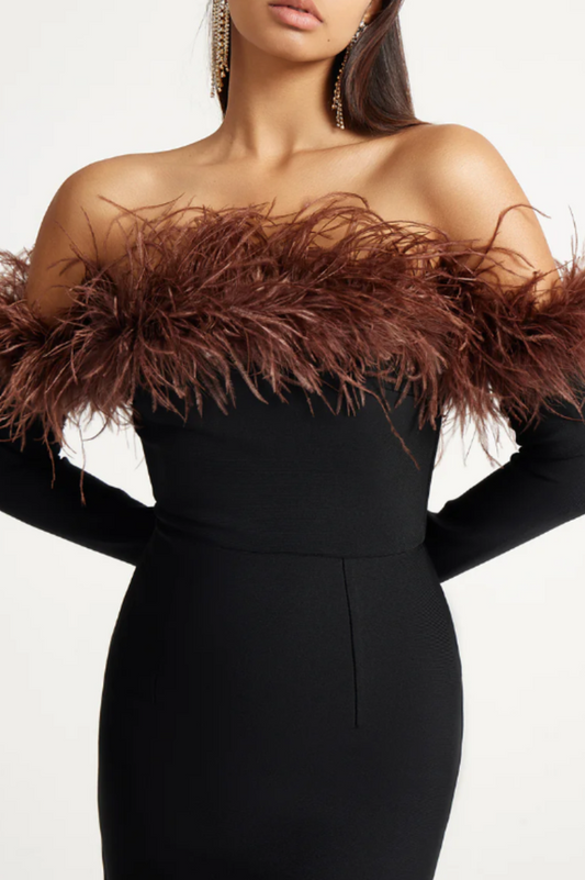 Black Orion Midi Dress