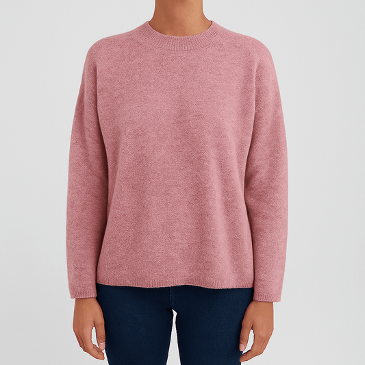 Jade Women’s Soft Round Neck Pullover Sweater