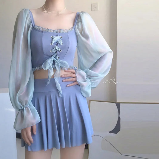 Elegant Swimsuit – Golden Hour