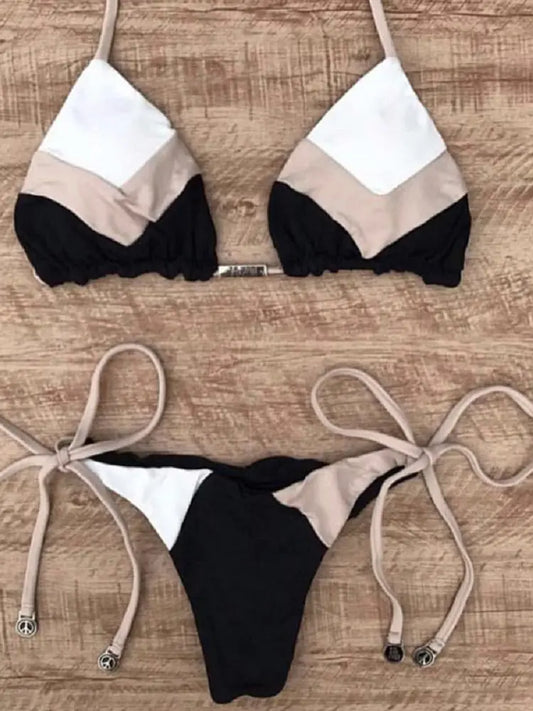 Elegant Strappy Swimsuit – Sun-Kissed