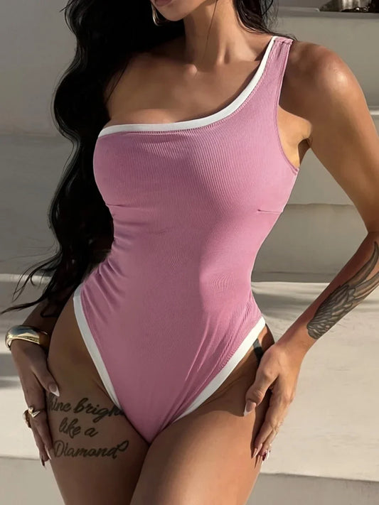 Ribbed Splicing Crochet Layer