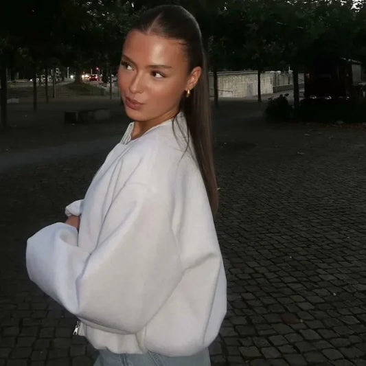 Glimmer Women's Jacket | Zip Front, Cropped