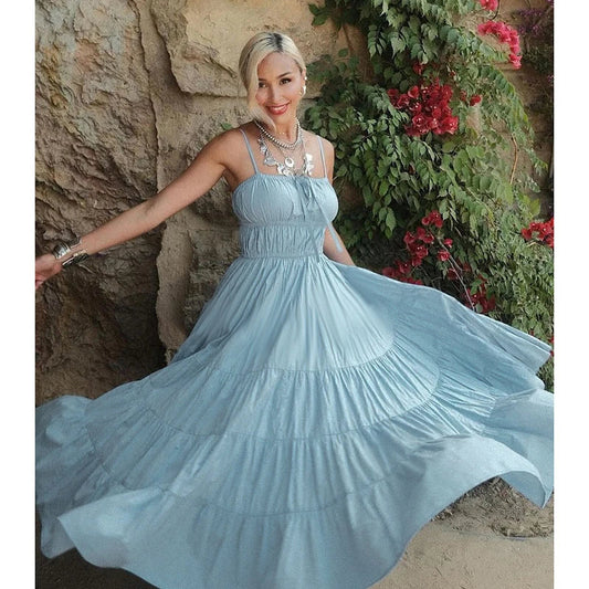 A Sunlight Halo Maxi Dress