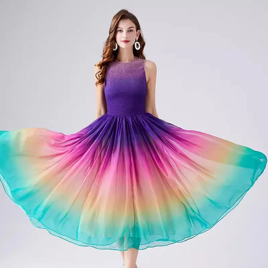 Golden Hour Harmony Midi Dress