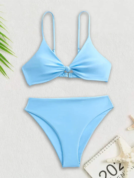 Boho Cut-Out Bikini – Halter Luxe