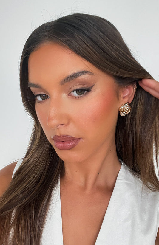 Sophia Stud Earrings Gold